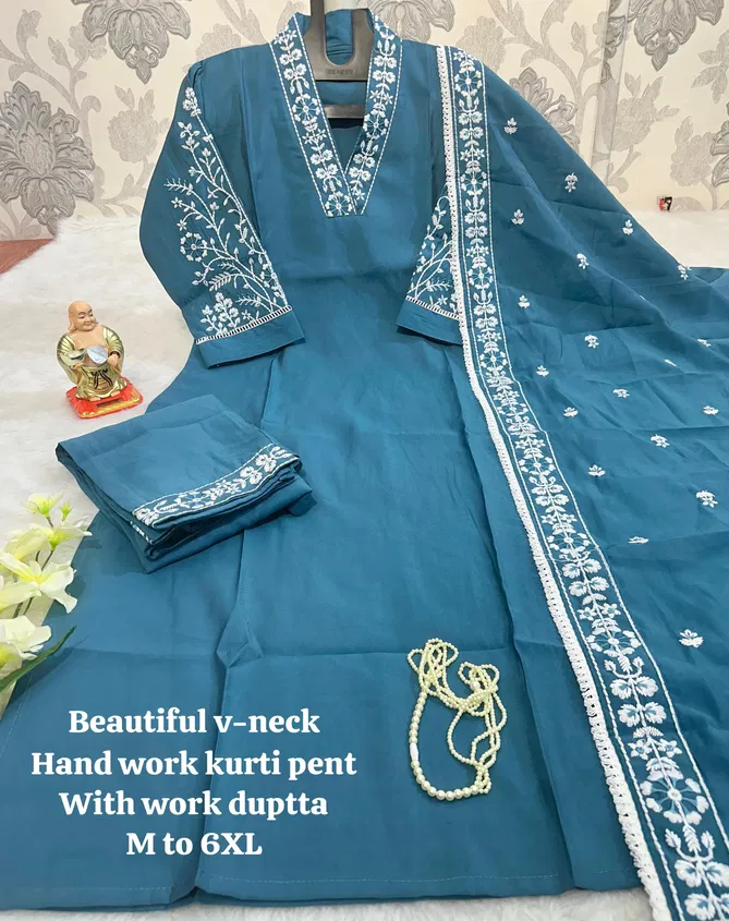 HR Pure Muslin Kurti With Bottom Dupatta Wholesale Market In Surat With Price